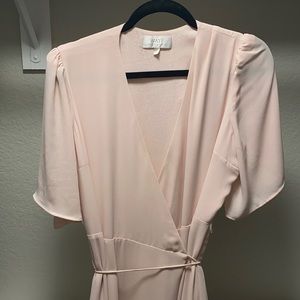 Pink Wrap Bridesmaid dress